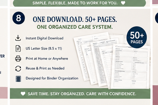 Premium updated 50-page caregiver companion