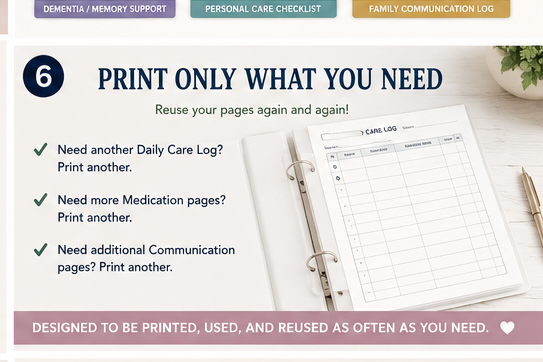 Premium updated 50-page caregiver companion